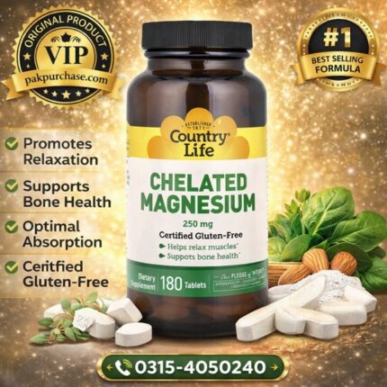 Country Life Chelated Magnesium 250MG In Pakistan