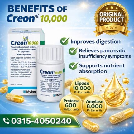 Creon 10000 Pancreatic Enzyme Capsules In Pakistan
