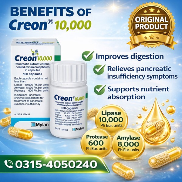 Creon 10000 Pancreatic Enzyme Capsules In Pakistan Creon 10000 Pancreatic Enzyme Capsules In Pakistan