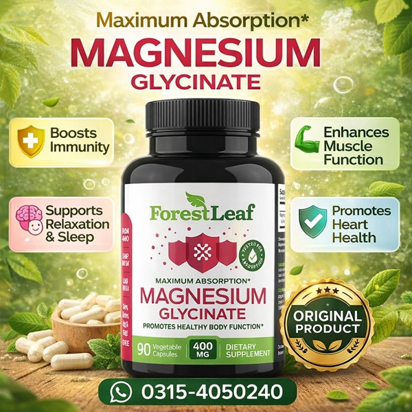 ForestLeaf Maximum Absorption Magnesium Glycinate In Pakistan ForestLeaf Maximum Absorption Magnesium Glycinate In Pakistan