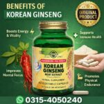 Korean Ginseng Root Extract Vegetable Capsules In Pakistan