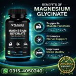 NutritJet High Absorption Magnesium Glycinate 550MG Capsules In Pakistan