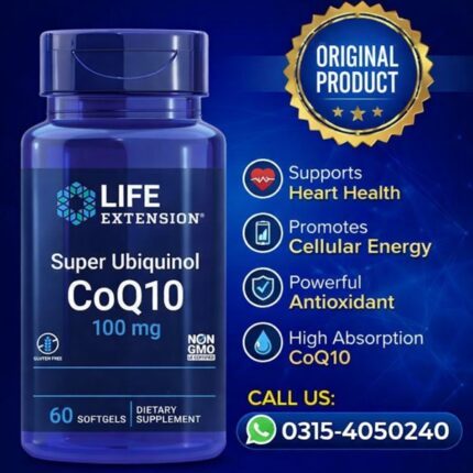 Ubiquinol CoQ10 with Mitochondrial Support 100MG In Pakistan