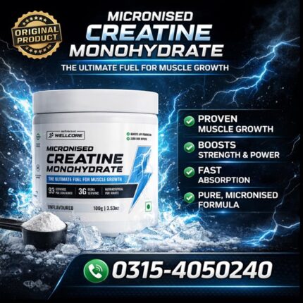 Wellcore Micronised Creatine Monohydrate Capsules In Pakistan