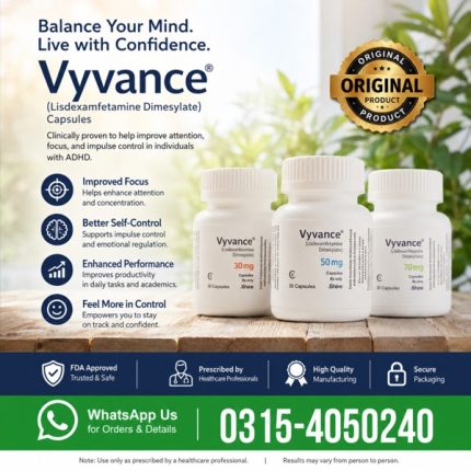 Lisdexamfetamine Vyvanse 30Mg In Pakistan