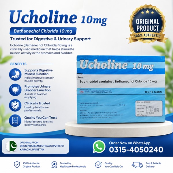 Ucholine (Bethanechol Chloride) Tablets 10mg In Pakistan Ucholine (Bethanechol Chloride) Tablets 10mg In Pakistan
